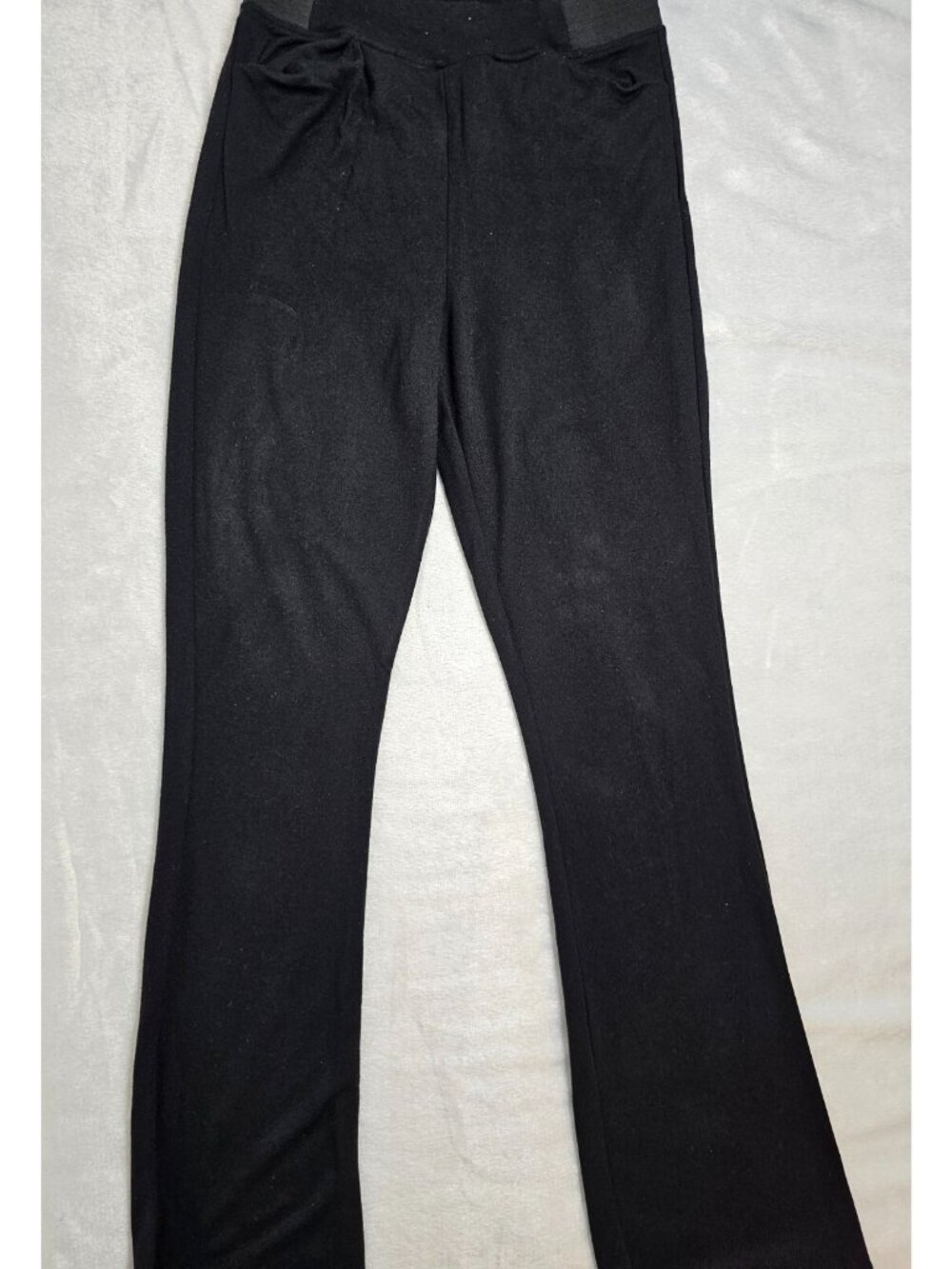 A NEW DAY Women's Dress Stretchy Pants Fitted Elastic Waist-Black-SZ SM